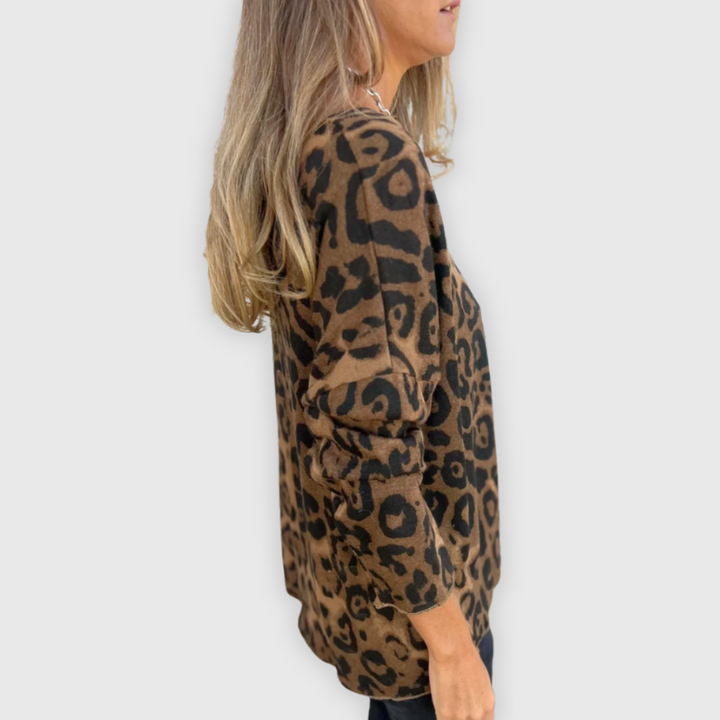 Lea™ |Pulover s uzorkom leoparda