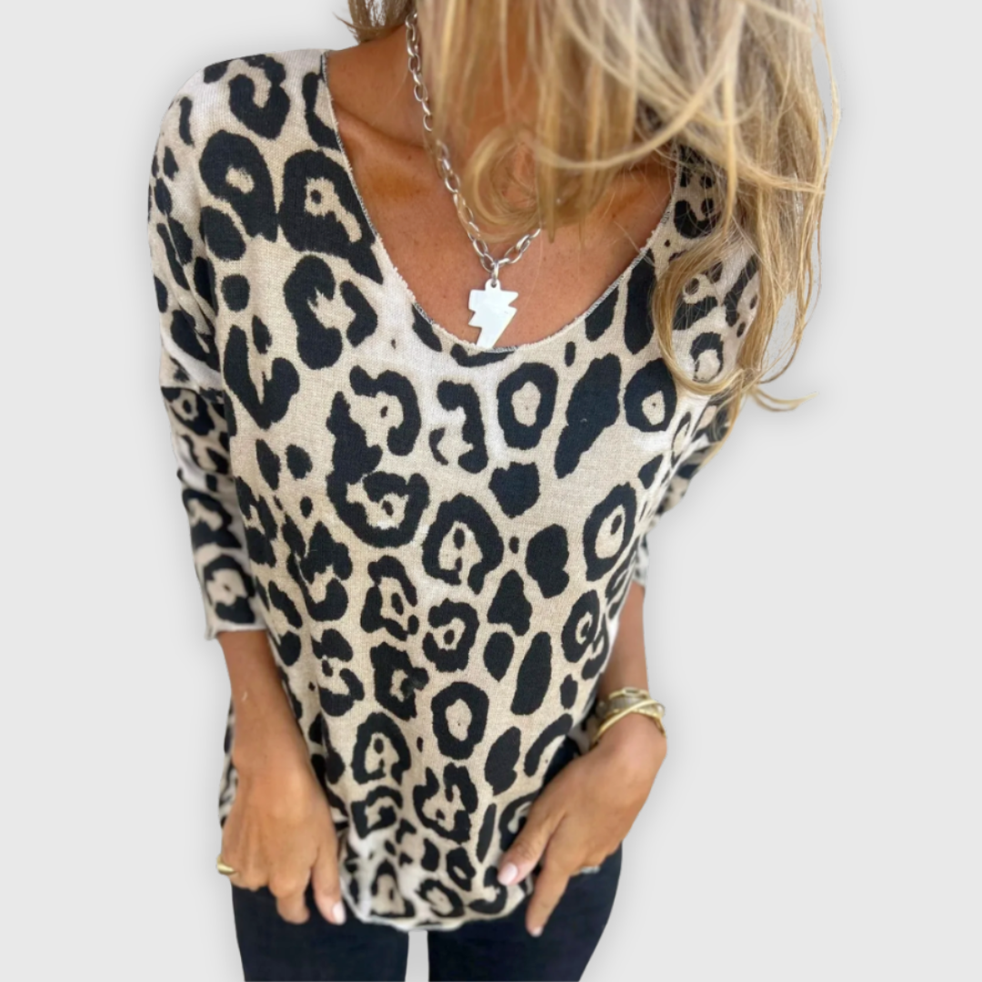 Lea™ |Pulover s uzorkom leoparda