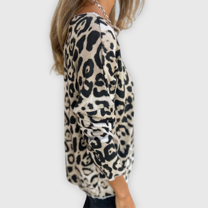 Lea™ |Pulover s uzorkom leoparda