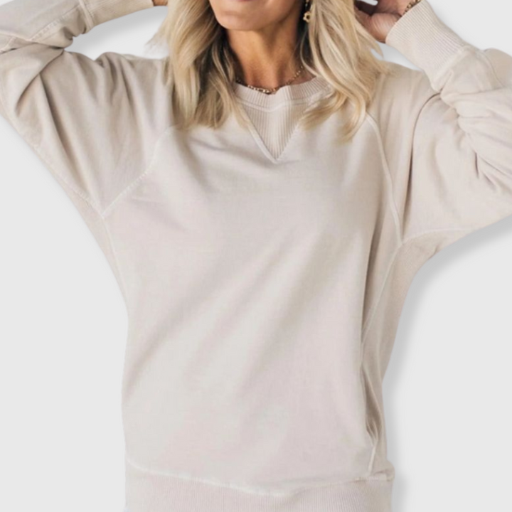 Adrijana™| Rebrasti pulover s džepovima