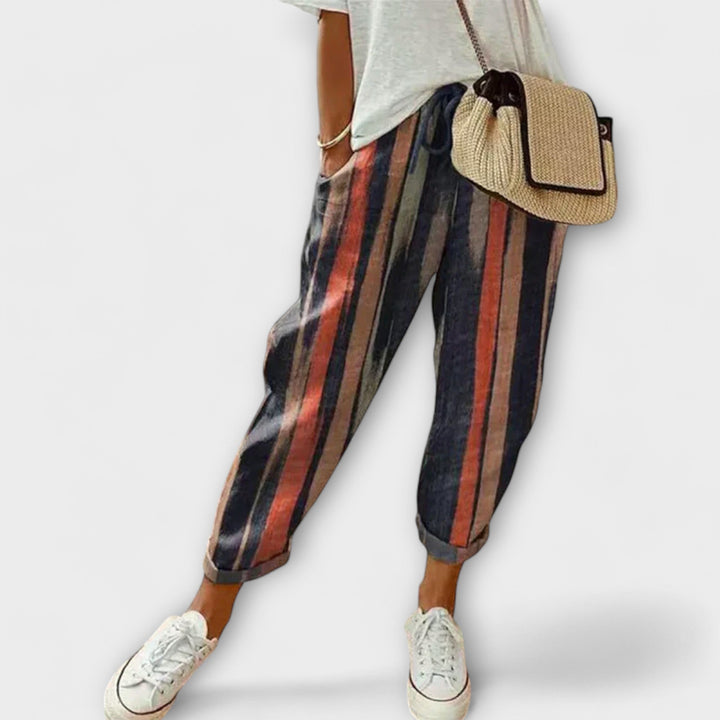 Marijeta - Udobne hlače od pamuka i lana