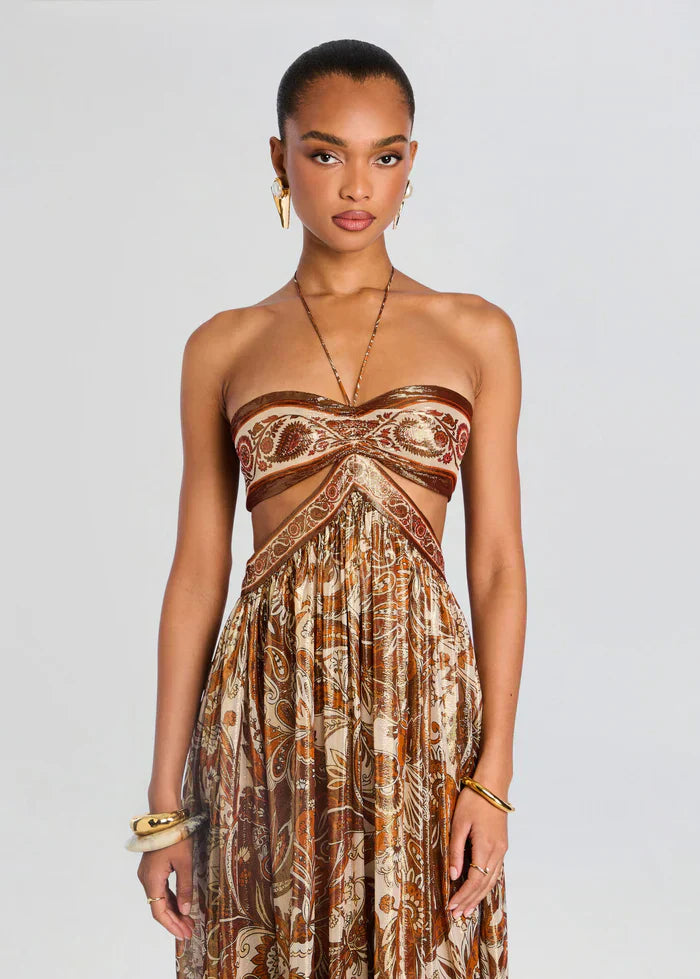 Maksimalna haljina Zlatna Aura