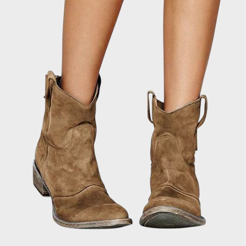 Ivana | čizme do gležnja od brušene kože